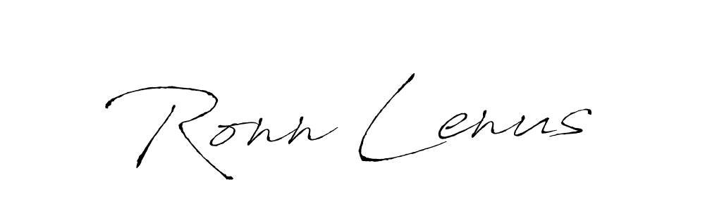 Ronn Lenus stylish signature style. Best Handwritten Sign (Antro_Vectra) for my name. Handwritten Signature Collection Ideas for my name Ronn Lenus. Ronn Lenus signature style 6 images and pictures png