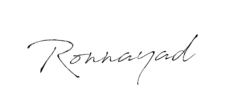 Ronnayad stylish signature style. Best Handwritten Sign (Antro_Vectra) for my name. Handwritten Signature Collection Ideas for my name Ronnayad. Ronnayad signature style 6 images and pictures png