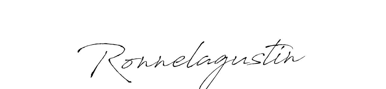 Make a beautiful signature design for name Ronnelagustin. With this signature (Antro_Vectra) style, you can create a handwritten signature for free. Ronnelagustin signature style 6 images and pictures png