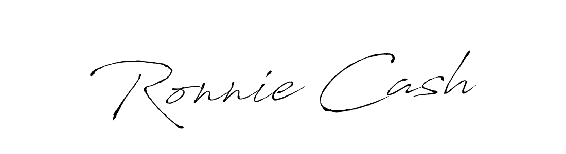 Ronnie Cash stylish signature style. Best Handwritten Sign (Antro_Vectra) for my name. Handwritten Signature Collection Ideas for my name Ronnie Cash. Ronnie Cash signature style 6 images and pictures png