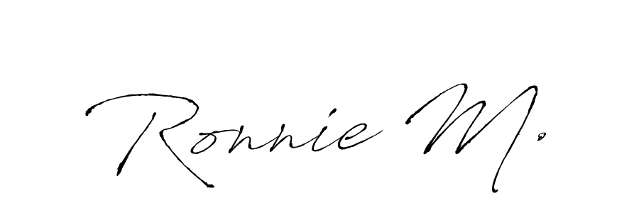 Best and Professional Signature Style for Ronnie M.. Antro_Vectra Best Signature Style Collection. Ronnie M. signature style 6 images and pictures png