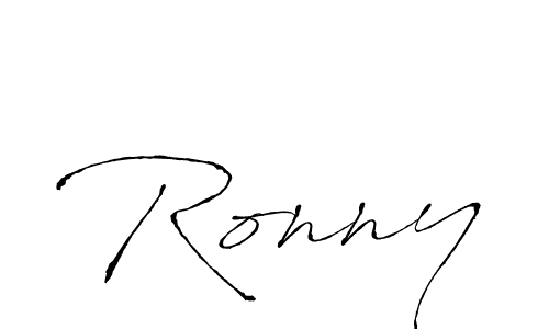 How to make Ronny signature? Antro_Vectra is a professional autograph style. Create handwritten signature for Ronny name. Ronny signature style 6 images and pictures png