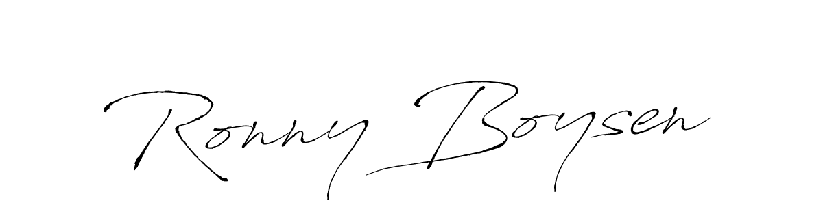 Create a beautiful signature design for name Ronny Boysen. With this signature (Antro_Vectra) fonts, you can make a handwritten signature for free. Ronny Boysen signature style 6 images and pictures png