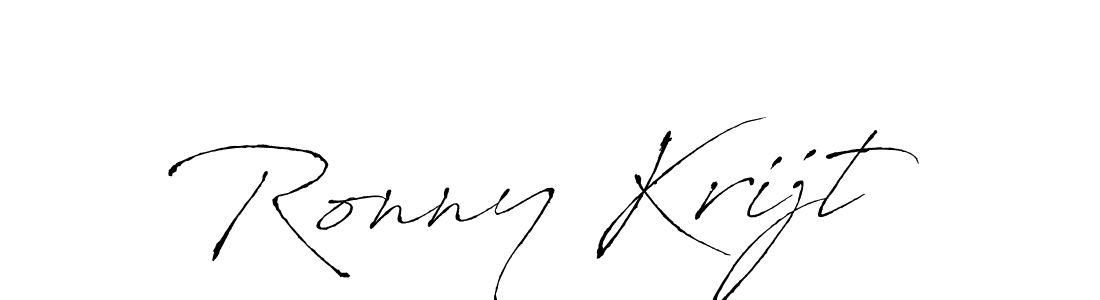 Similarly Antro_Vectra is the best handwritten signature design. Signature creator online .You can use it as an online autograph creator for name Ronny Krijt. Ronny Krijt signature style 6 images and pictures png