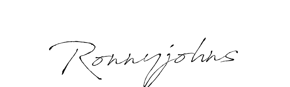 Also we have Ronnyjohns name is the best signature style. Create professional handwritten signature collection using Antro_Vectra autograph style. Ronnyjohns signature style 6 images and pictures png