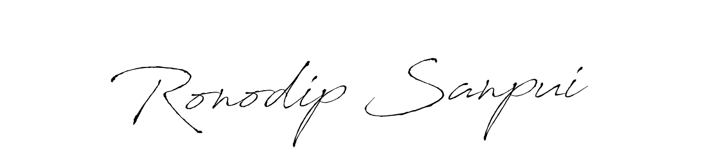 The best way (Antro_Vectra) to make a short signature is to pick only two or three words in your name. The name Ronodip Sanpui include a total of six letters. For converting this name. Ronodip Sanpui signature style 6 images and pictures png