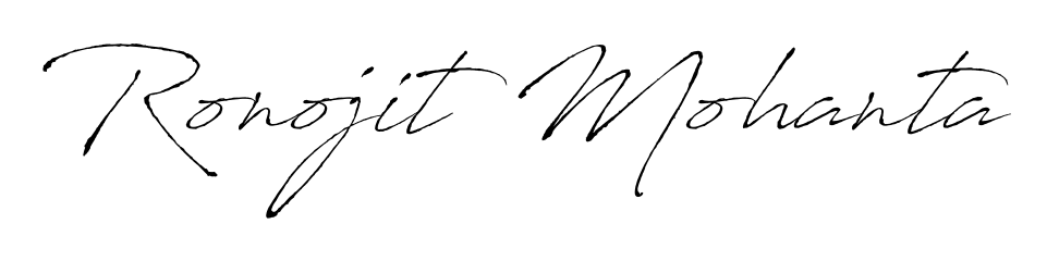 Master the art of signing with Ronojit Mohanta written in fluent Antro_Vectra script. A great template to practice and refine your handwriting. Ronojit Mohanta signature style 6 images and pictures png