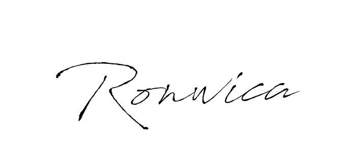 How to Draw Ronwica signature style? Antro_Vectra is a latest design signature styles for name Ronwica. Ronwica signature style 6 images and pictures png