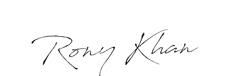 Also we have Rony Khan name is the best signature style. Create professional handwritten signature collection using Antro_Vectra autograph style. Rony Khan signature style 6 images and pictures png