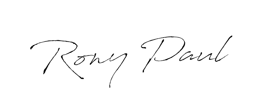 How to make Rony Paul signature? Antro_Vectra is a professional autograph style. Create handwritten signature for Rony Paul name. Rony Paul signature style 6 images and pictures png