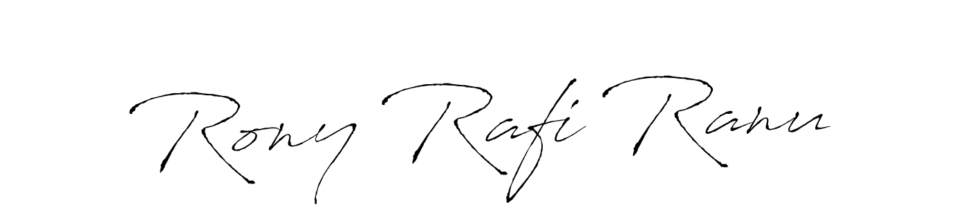 Design your own signature with our free online signature maker. With this signature software, you can create a handwritten (Antro_Vectra) signature for name Rony Rafi Ranu. Rony Rafi Ranu signature style 6 images and pictures png