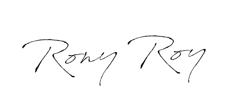 How to make Rony Roy signature? Antro_Vectra is a professional autograph style. Create handwritten signature for Rony Roy name. Rony Roy signature style 6 images and pictures png