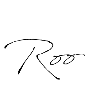 Create a beautiful signature design for name Roo. With this signature (Antro_Vectra) fonts, you can make a handwritten signature for free. Roo signature style 6 images and pictures png