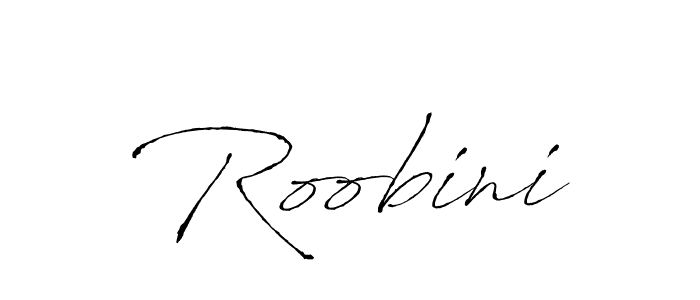 Create a beautiful signature design for name Roobini. With this signature (Antro_Vectra) fonts, you can make a handwritten signature for free. Roobini signature style 6 images and pictures png