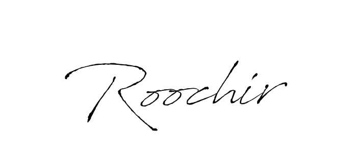 Make a beautiful signature design for name Roochir. With this signature (Antro_Vectra) style, you can create a handwritten signature for free. Roochir signature style 6 images and pictures png