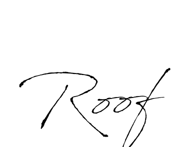 How to make Roof signature? Antro_Vectra is a professional autograph style. Create handwritten signature for Roof name. Roof signature style 6 images and pictures png
