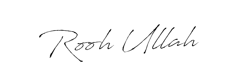 Rooh Ullah stylish signature style. Best Handwritten Sign (Antro_Vectra) for my name. Handwritten Signature Collection Ideas for my name Rooh Ullah. Rooh Ullah signature style 6 images and pictures png