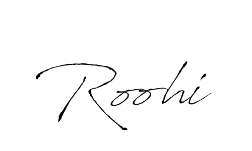 Create a beautiful signature design for name Roohi. With this signature (Antro_Vectra) fonts, you can make a handwritten signature for free. Roohi signature style 6 images and pictures png