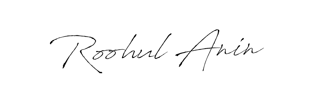 Roohul Anin stylish signature style. Best Handwritten Sign (Antro_Vectra) for my name. Handwritten Signature Collection Ideas for my name Roohul Anin. Roohul Anin signature style 6 images and pictures png