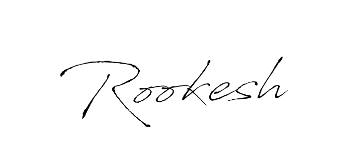 Use a signature maker to create a handwritten signature online. With this signature software, you can design (Antro_Vectra) your own signature for name Rookesh. Rookesh signature style 6 images and pictures png