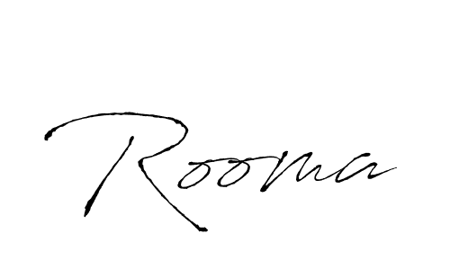 You should practise on your own different ways (Antro_Vectra) to write your name (Rooma) in signature. don't let someone else do it for you. Rooma signature style 6 images and pictures png