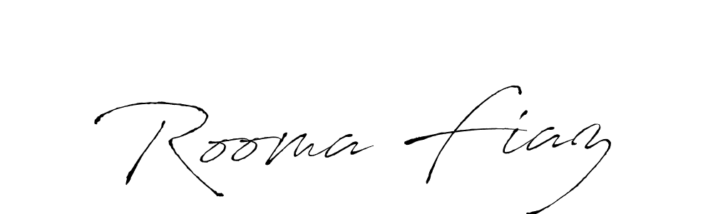 Rooma Fiaz stylish signature style. Best Handwritten Sign (Antro_Vectra) for my name. Handwritten Signature Collection Ideas for my name Rooma Fiaz. Rooma Fiaz signature style 6 images and pictures png