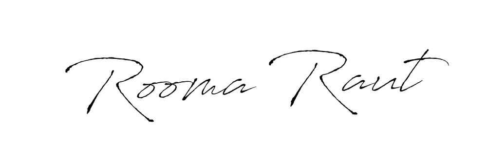 Create a beautiful signature design for name Rooma Raut. With this signature (Antro_Vectra) fonts, you can make a handwritten signature for free. Rooma Raut signature style 6 images and pictures png