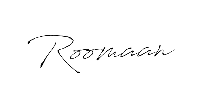 Roomaan stylish signature style. Best Handwritten Sign (Antro_Vectra) for my name. Handwritten Signature Collection Ideas for my name Roomaan. Roomaan signature style 6 images and pictures png