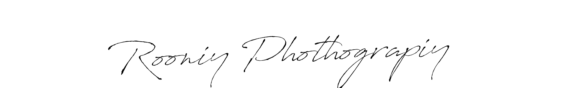 You should practise on your own different ways (Antro_Vectra) to write your name (Rooniy Phothograpiy) in signature. don't let someone else do it for you. Rooniy Phothograpiy signature style 6 images and pictures png