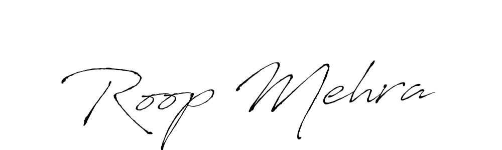 Roop Mehra stylish signature style. Best Handwritten Sign (Antro_Vectra) for my name. Handwritten Signature Collection Ideas for my name Roop Mehra. Roop Mehra signature style 6 images and pictures png