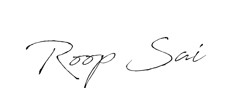 Roop Sai stylish signature style. Best Handwritten Sign (Antro_Vectra) for my name. Handwritten Signature Collection Ideas for my name Roop Sai. Roop Sai signature style 6 images and pictures png