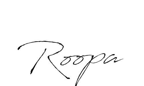 Roopa stylish signature style. Best Handwritten Sign (Antro_Vectra) for my name. Handwritten Signature Collection Ideas for my name Roopa. Roopa signature style 6 images and pictures png