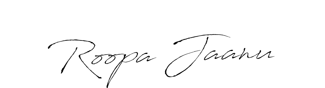 Create a beautiful signature design for name Roopa Jaanu. With this signature (Antro_Vectra) fonts, you can make a handwritten signature for free. Roopa Jaanu signature style 6 images and pictures png