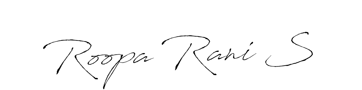 Use a signature maker to create a handwritten signature online. With this signature software, you can design (Antro_Vectra) your own signature for name Roopa Rani S. Roopa Rani S signature style 6 images and pictures png