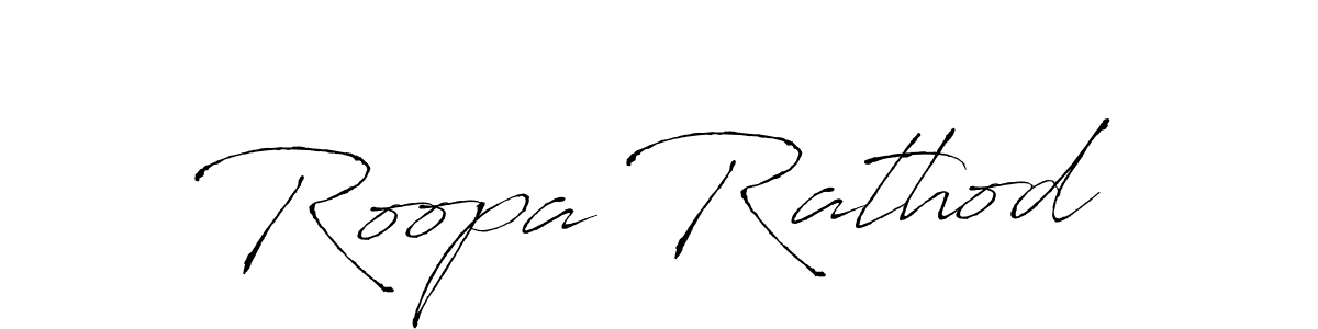 Create a beautiful signature design for name Roopa Rathod. With this signature (Antro_Vectra) fonts, you can make a handwritten signature for free. Roopa Rathod signature style 6 images and pictures png