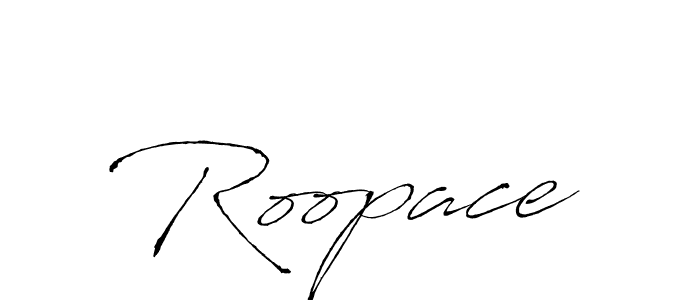 Roopace stylish signature style. Best Handwritten Sign (Antro_Vectra) for my name. Handwritten Signature Collection Ideas for my name Roopace. Roopace signature style 6 images and pictures png