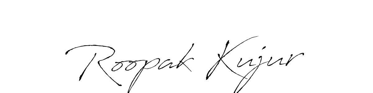 Create a beautiful signature design for name Roopak Kujur. With this signature (Antro_Vectra) fonts, you can make a handwritten signature for free. Roopak Kujur signature style 6 images and pictures png