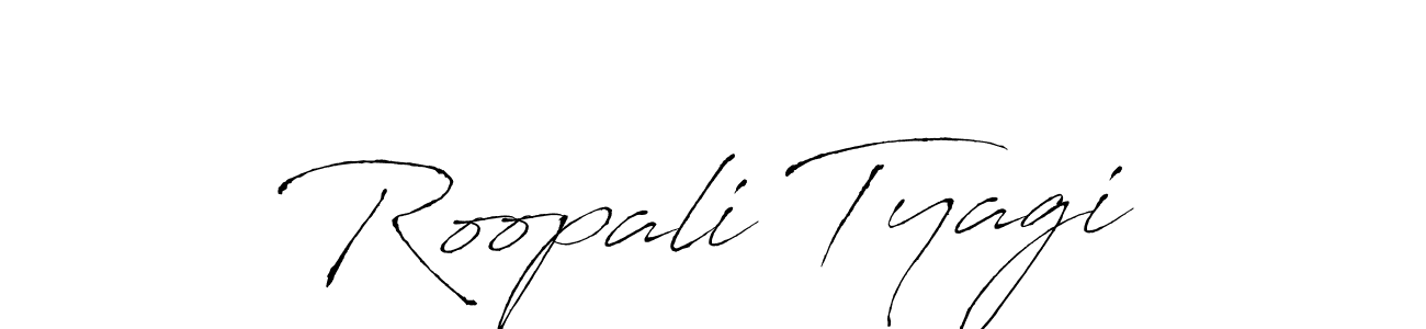 Roopali Tyagi stylish signature style. Best Handwritten Sign (Antro_Vectra) for my name. Handwritten Signature Collection Ideas for my name Roopali Tyagi. Roopali Tyagi signature style 6 images and pictures png