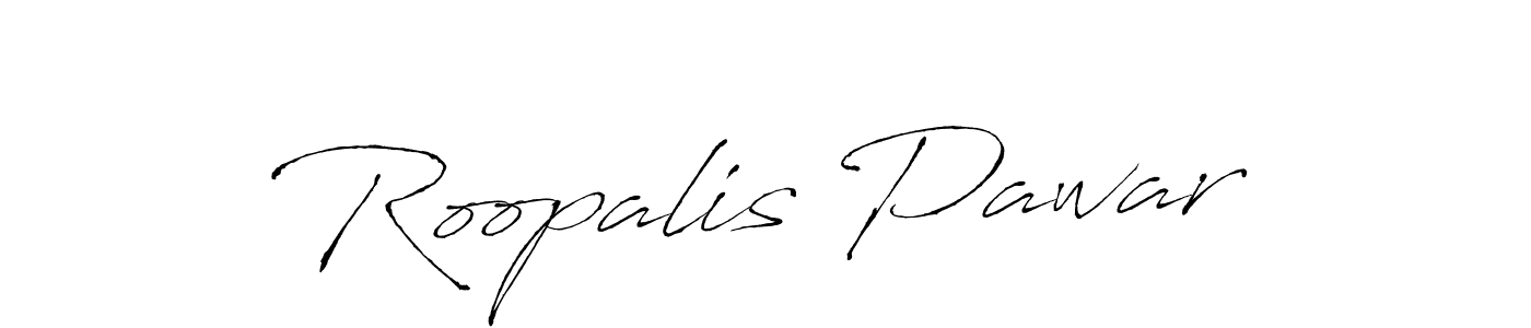 Design your own signature with our free online signature maker. With this signature software, you can create a handwritten (Antro_Vectra) signature for name Roopalis Pawar. Roopalis Pawar signature style 6 images and pictures png