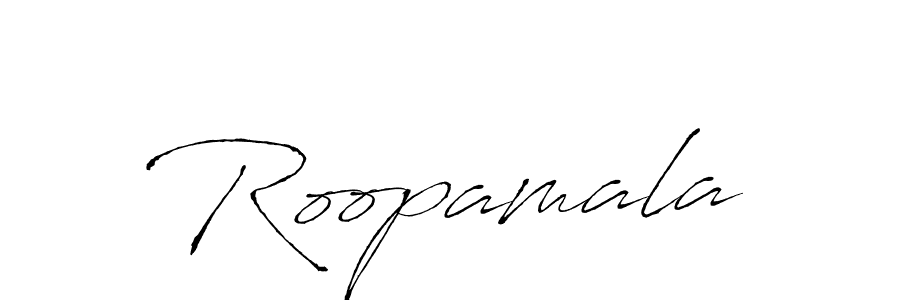 Create a beautiful signature design for name Roopamala. With this signature (Antro_Vectra) fonts, you can make a handwritten signature for free. Roopamala signature style 6 images and pictures png