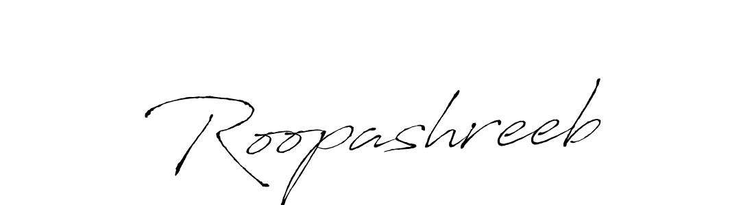 Roopashreeb stylish signature style. Best Handwritten Sign (Antro_Vectra) for my name. Handwritten Signature Collection Ideas for my name Roopashreeb. Roopashreeb signature style 6 images and pictures png