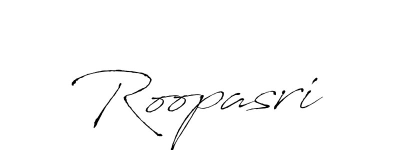 Roopasri stylish signature style. Best Handwritten Sign (Antro_Vectra) for my name. Handwritten Signature Collection Ideas for my name Roopasri. Roopasri signature style 6 images and pictures png