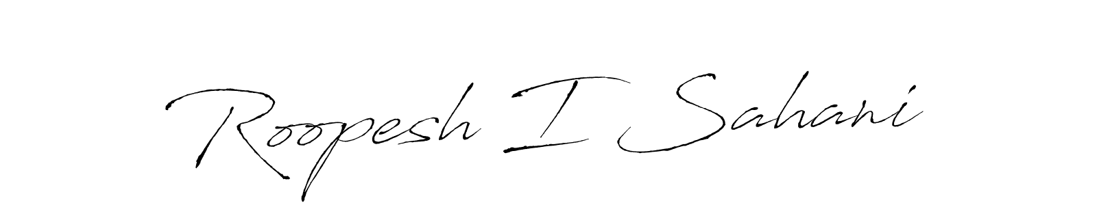 Also You can easily find your signature by using the search form. We will create Roopesh I Sahani name handwritten signature images for you free of cost using Antro_Vectra sign style. Roopesh I Sahani signature style 6 images and pictures png