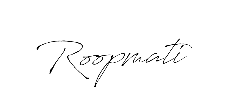 Use a signature maker to create a handwritten signature online. With this signature software, you can design (Antro_Vectra) your own signature for name Roopmati. Roopmati signature style 6 images and pictures png