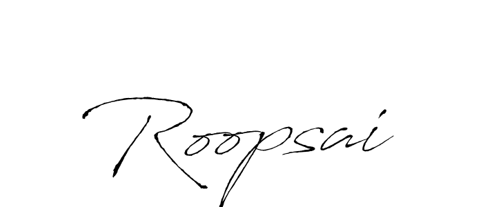 It looks lik you need a new signature style for name Roopsai. Design unique handwritten (Antro_Vectra) signature with our free signature maker in just a few clicks. Roopsai signature style 6 images and pictures png