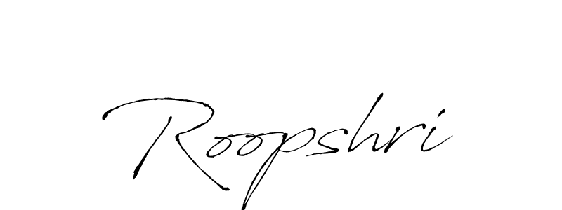 Use a signature maker to create a handwritten signature online. With this signature software, you can design (Antro_Vectra) your own signature for name Roopshri. Roopshri signature style 6 images and pictures png