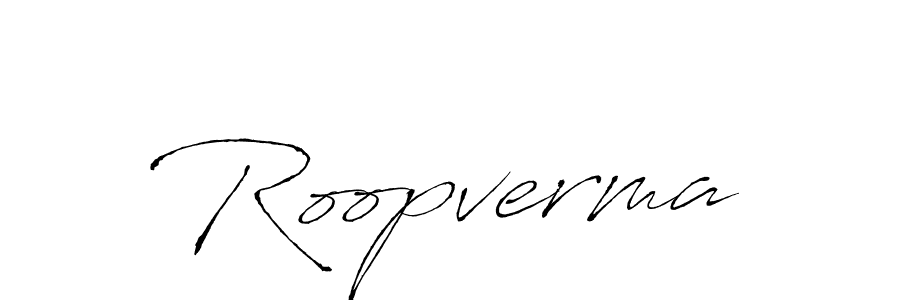 Create a beautiful signature design for name Roopverma. With this signature (Antro_Vectra) fonts, you can make a handwritten signature for free. Roopverma signature style 6 images and pictures png