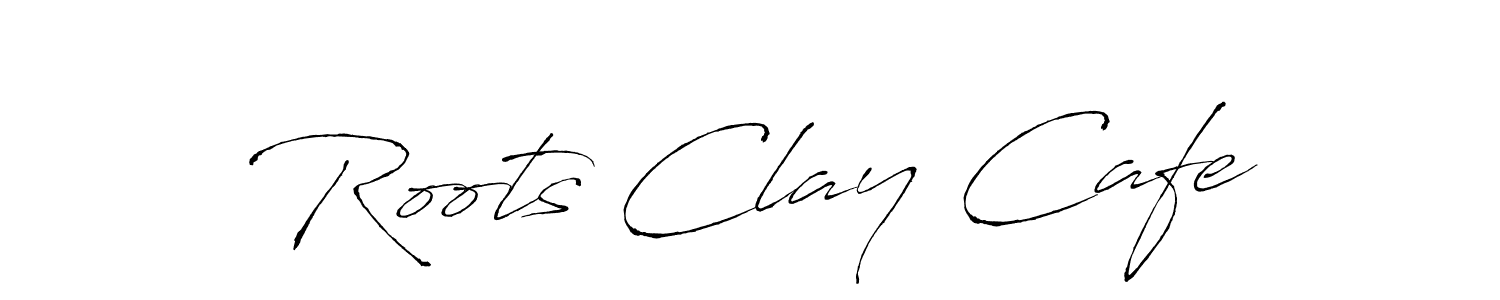 Roots Clay Cafe stylish signature style. Best Handwritten Sign (Antro_Vectra) for my name. Handwritten Signature Collection Ideas for my name Roots Clay Cafe. Roots Clay Cafe signature style 6 images and pictures png