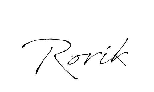 Rorik stylish signature style. Best Handwritten Sign (Antro_Vectra) for my name. Handwritten Signature Collection Ideas for my name Rorik. Rorik signature style 6 images and pictures png