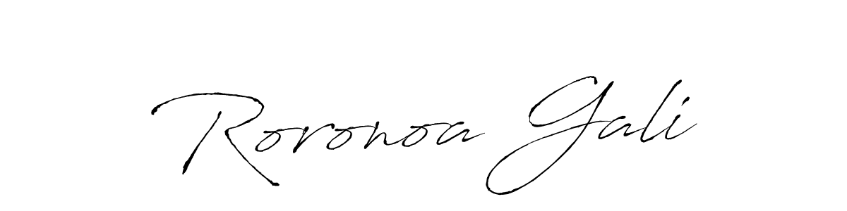 Create a beautiful signature design for name Roronoa Gali. With this signature (Antro_Vectra) fonts, you can make a handwritten signature for free. Roronoa Gali signature style 6 images and pictures png